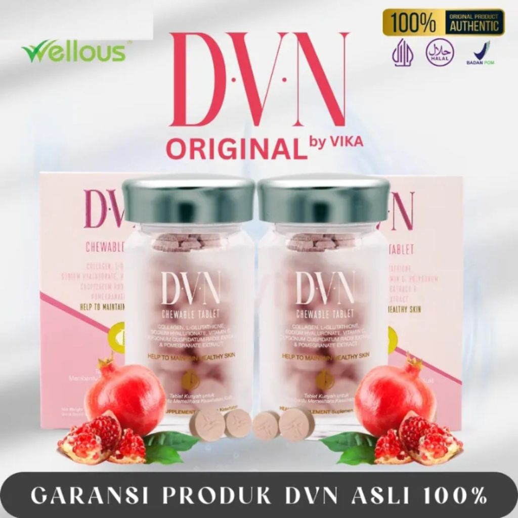 SVN COLLAGEN ORIGINAL ISI 60 TABLET LOGO W HALAL DAN BPOM
