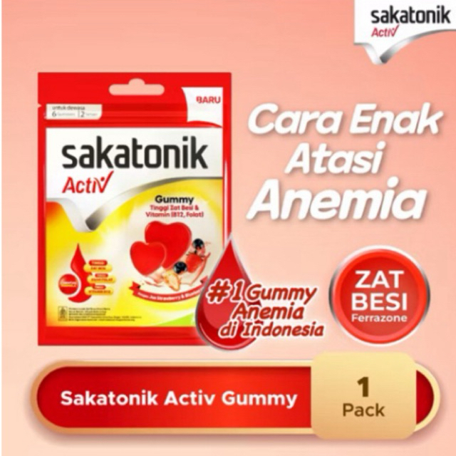 Sakatonik Activ Gummy - Multivitamin Zat Besi