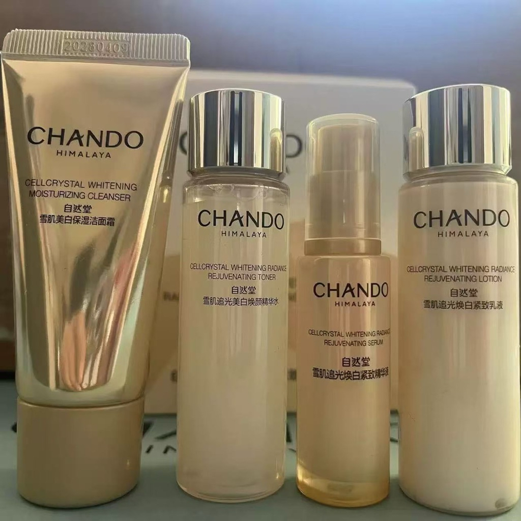 [PREORDER – CHANDO] Set 4 PC CHANDO Himalaya Cellcrystal Whitening Radiance Rejuvenating Series