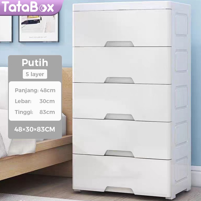 Get It Now TataBox Lemari Laci Aesthetic Loker Laci Baju Plastik Susun Lemari Minimalis Laci Susun P