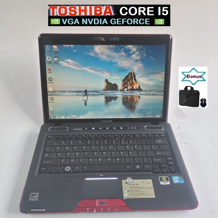 LAPTOP SSD 256GB RAM 8GB TOSHIBA CORE I5 BERGARANSI