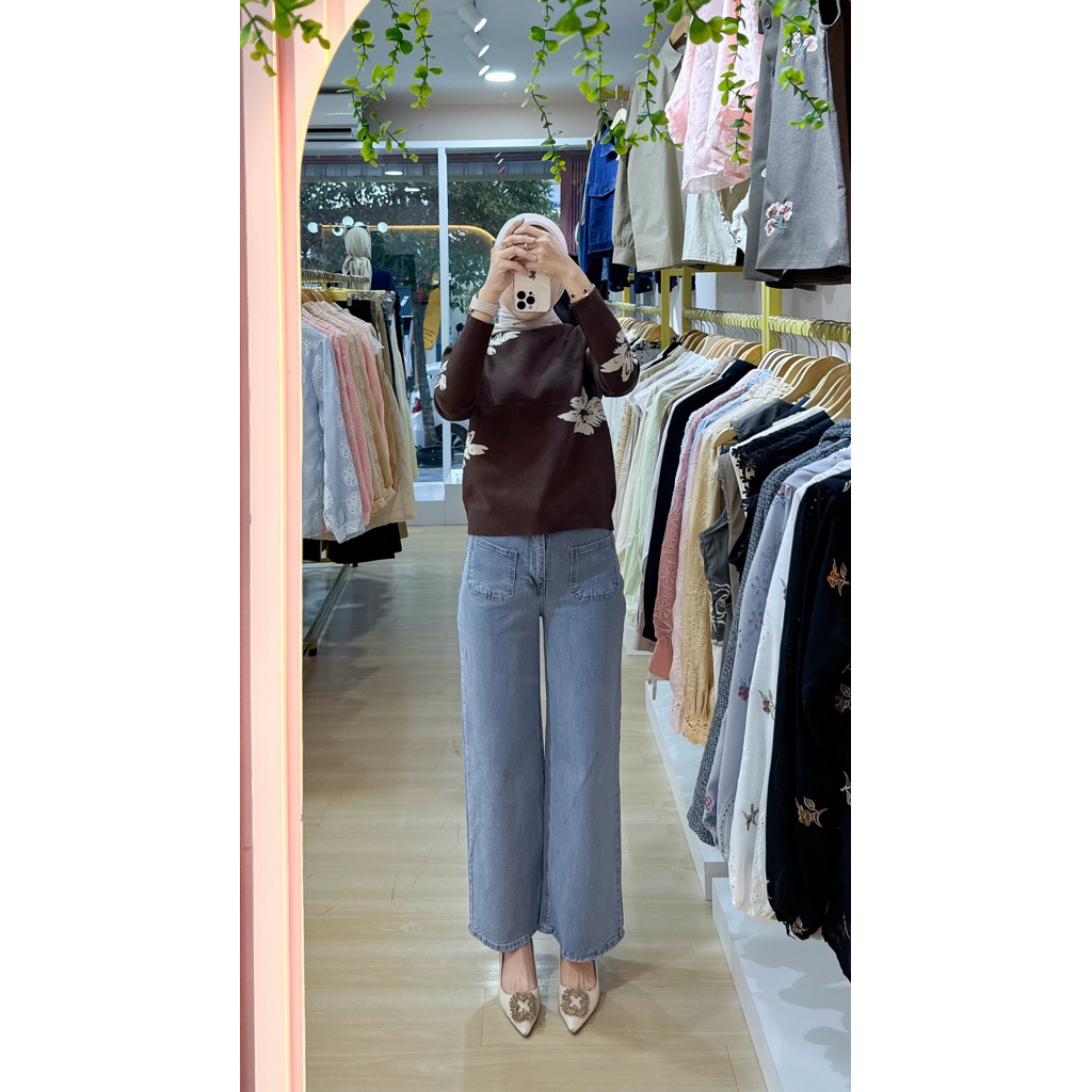 LOOSE JEANS AQUA