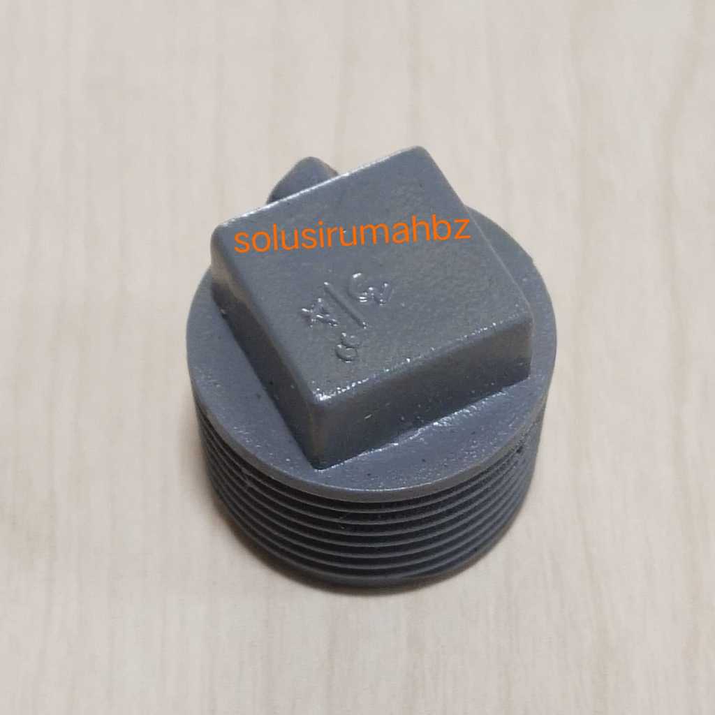 TUTUP MUR TOREN 3/4" TANDON PLUG DOP DRAT LUAR 3/4 0.75" INCH 0.75