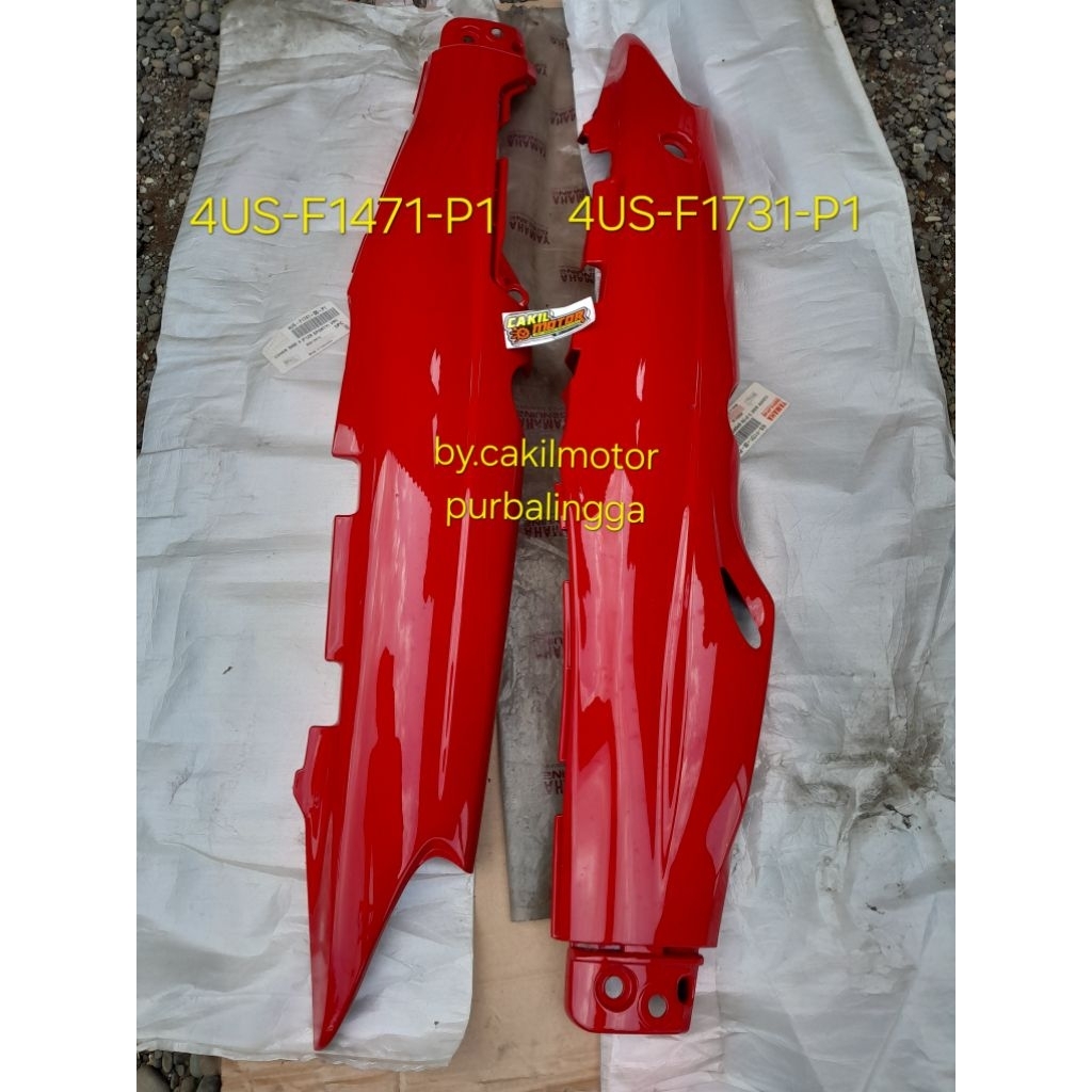cover bodi body belakang FIZR F1ZR SPORTY VRC P1 merah cabe original yamaha genuine part