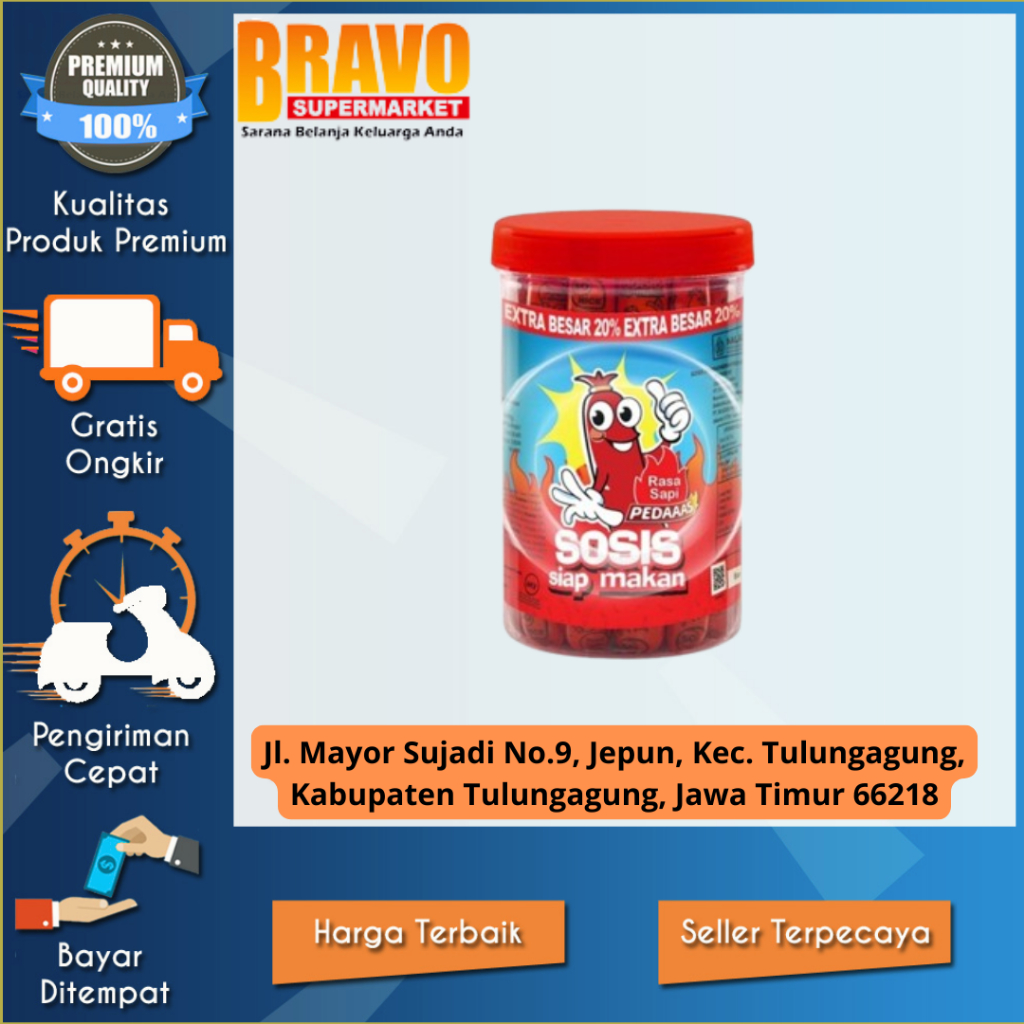 

Bravo Supermarket Tulungagung - So Nice Sosis SAPI PEDAS