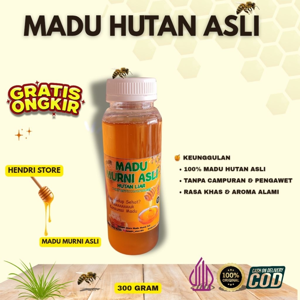 

Madu Murni Asli Hutan Liar 300 Gram meningkatkan stamina tubuh,menyembuhkan batuk dan lambung menormalkan kolestrol jahat dan bagus dikonsumsi orang dewasa dan anak-anak baik pria maupun wanita