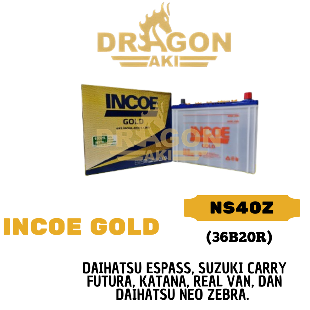 Aki Mobil Incoe Gold NS40Z (MOBIL AVANZA,CARRY,RUSH,TRAVERA,ATOZ)