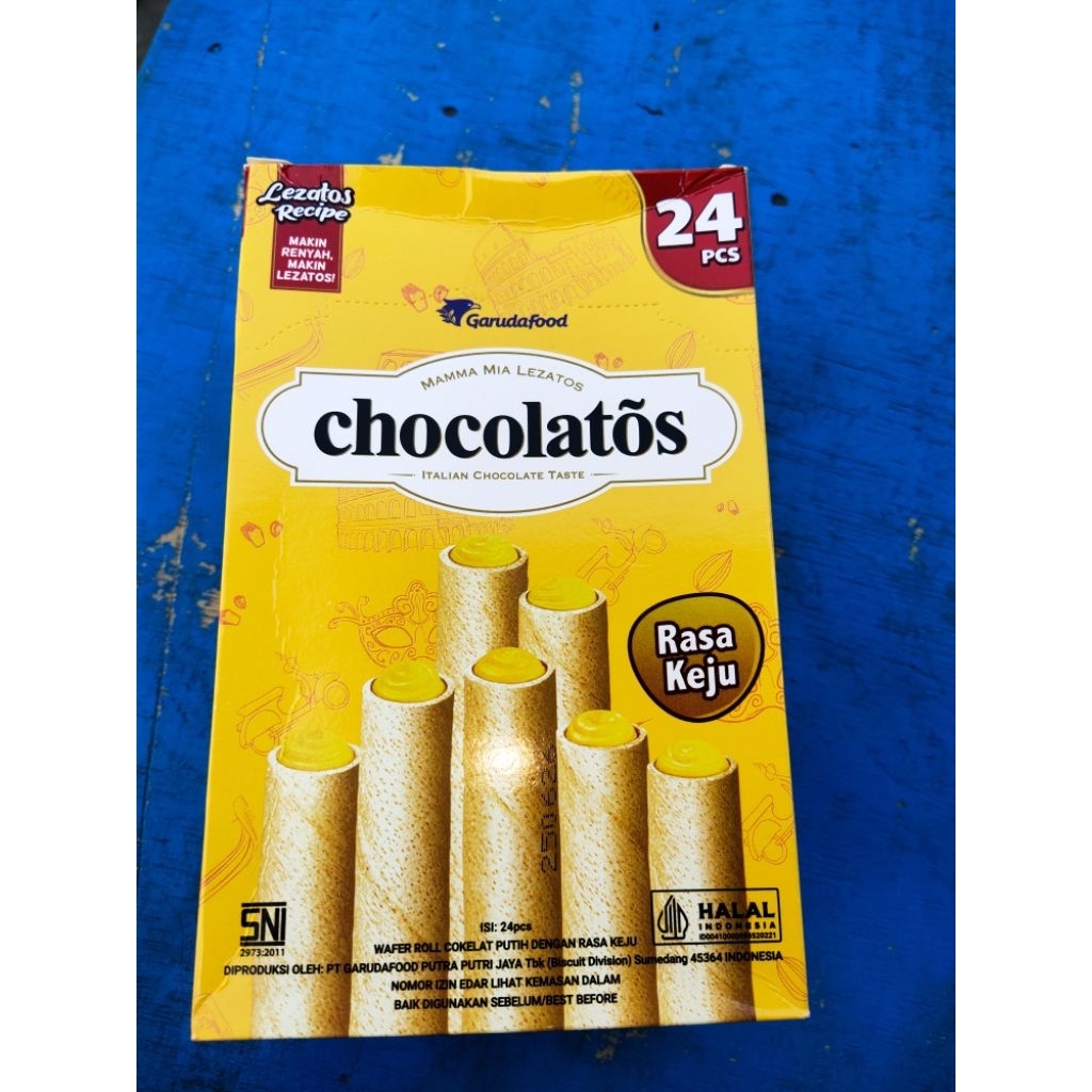 

1 pak chocolatos stik rasa keju isi 24 pcs promo