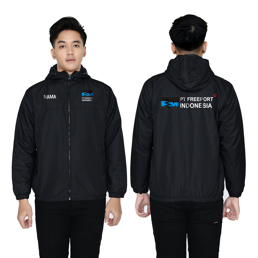 Jaket PT FREEPORT INDONESIA Scotlight jaket pria Jaket Perusahaan lapangan parasut free nama bisa cu
