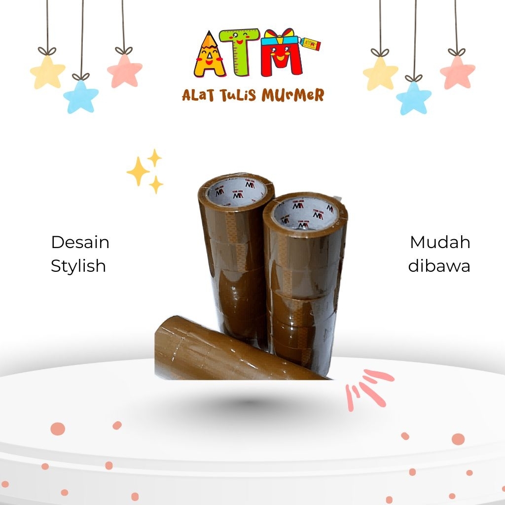 

Lakban/Perekat/Selotip/Lakban OPP 45mm x 100 yard Very Well Warna Bening /Coklat