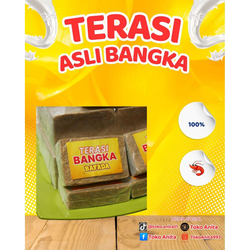 

terasi Bangka asli wangi enak 100g