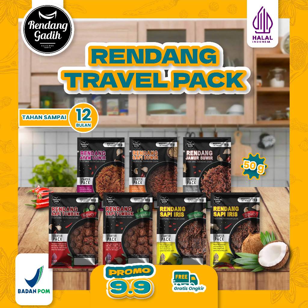 

Rendang Gadih - TRAVEL PACK 50g - 75g