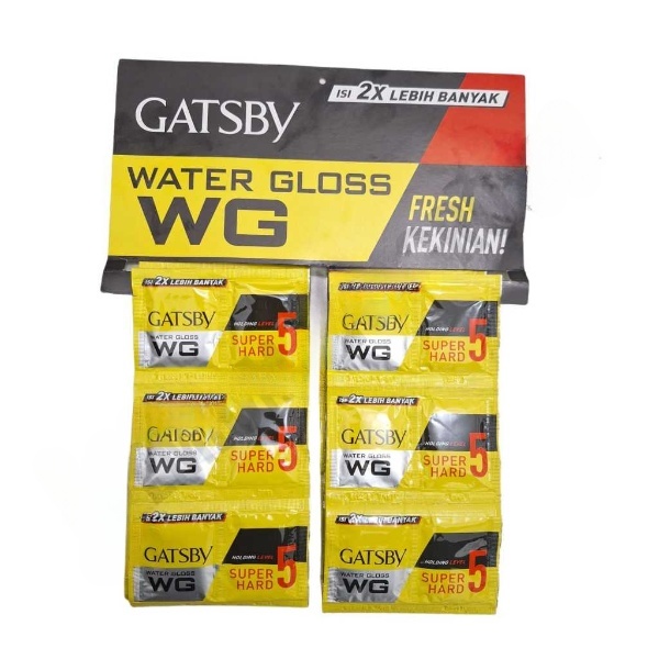 1 Pak Gatsby Sachet Kuning isi 48 pcs / Gatsby Water Gloss Sachet Kuning