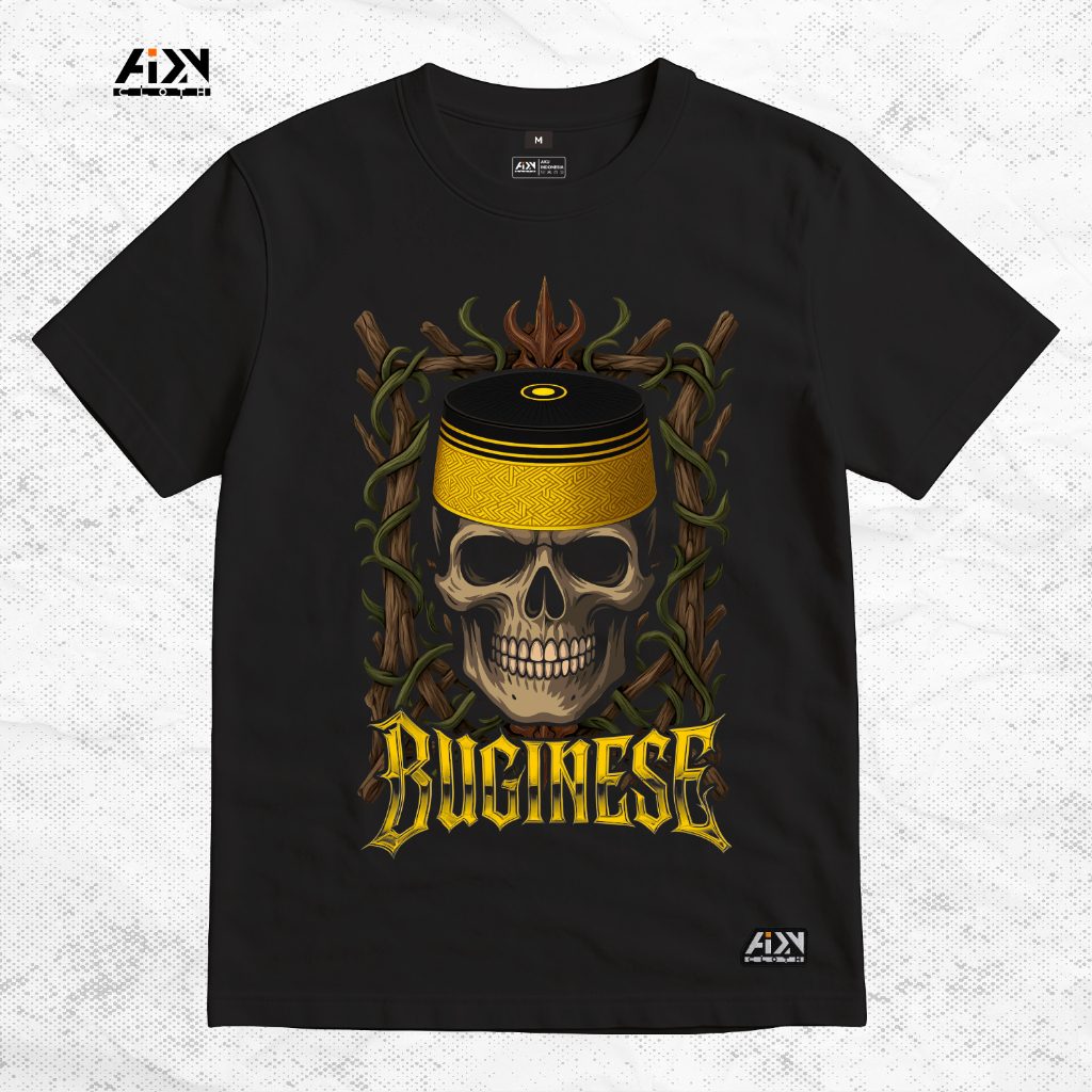 AIDN Baju Distro Kaos Buginese - Kaos Bugis - Baju Bugis - Baju Perantau Bugis - Premium Cotton Comb