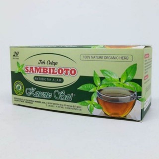 

Teh Celup Sambiloto Kencono Sari Isi 20 Sachet
