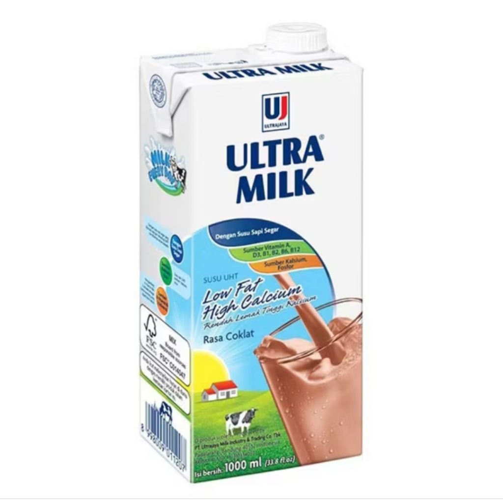 

Ultra Milk Susu UHT Low Fat Hi Calcium 1000ml