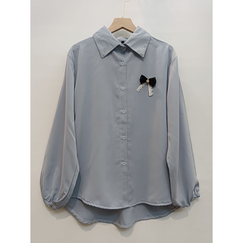 KEMEJA & BLOUSE ATASAN WANITA POLOS TANGAN KARET