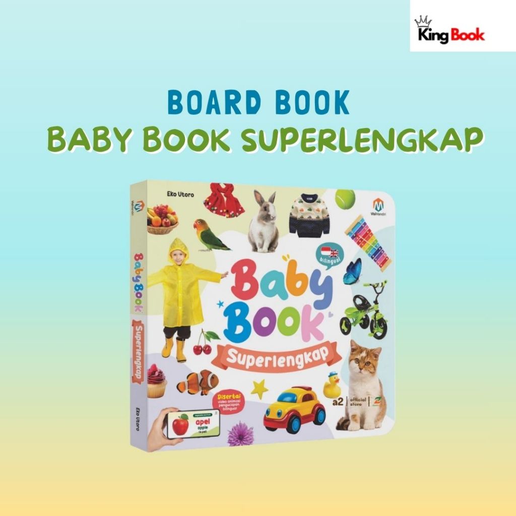 Boardbook Baby Book Superlengkap - Buku Bayi Usia 0+ Tebal Berwarna - Ziyadbooks