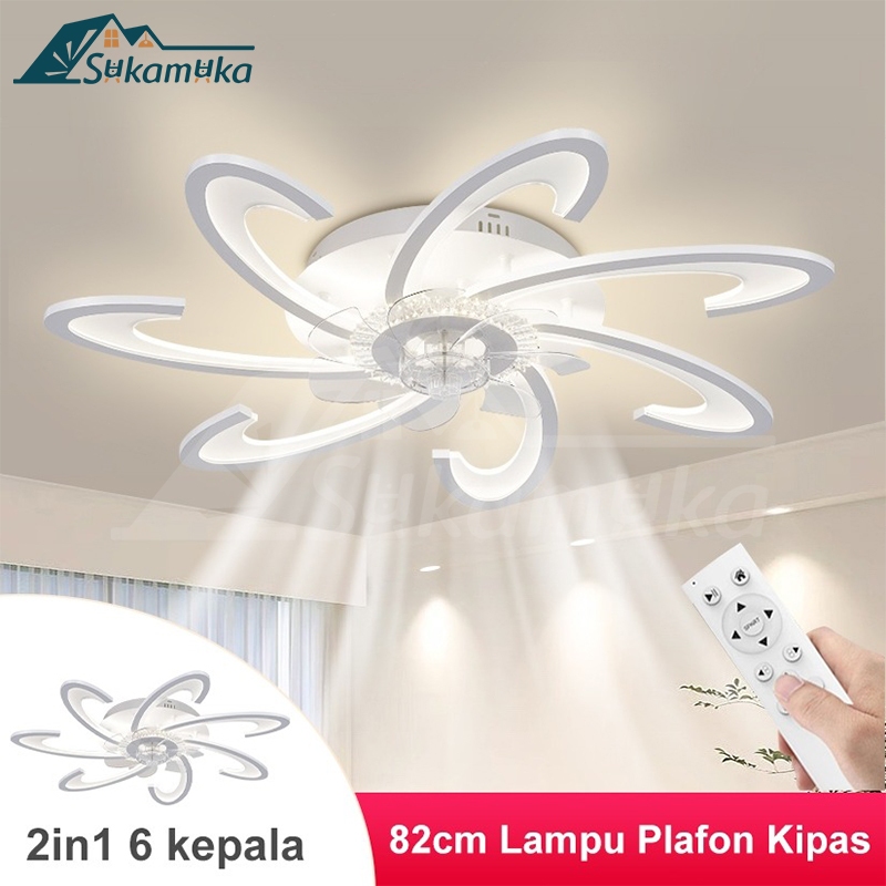 Lampu Kipas Angin Plafon Kamar Tidur Kipas Angin remote control  Lampu  Lampu Plafon  Minimalis Mode
