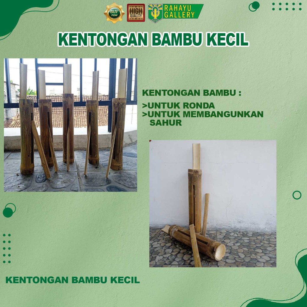 KENTONGAN BAMBU KECIL , KENTONGAN UNTUK JUALAN KELILING