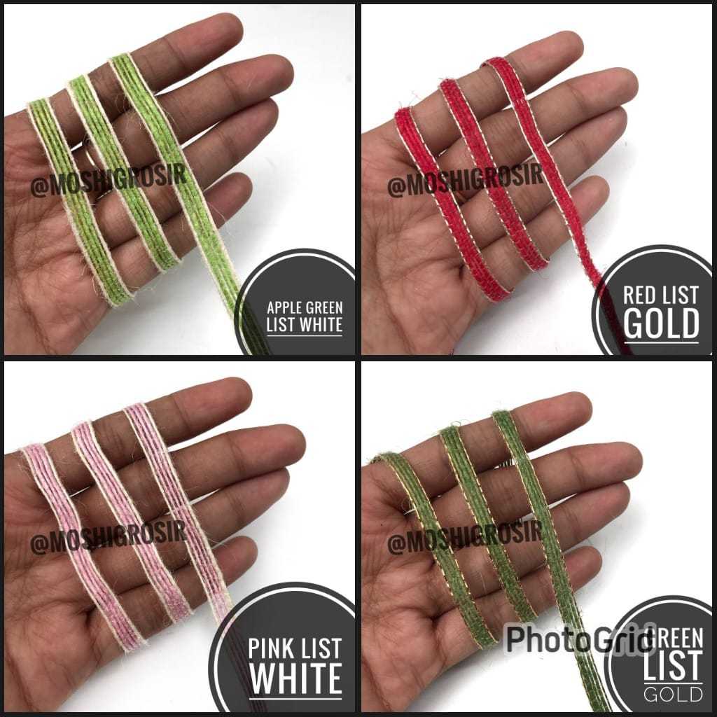 

1 YARD - 6 MM / PITA GONI LIS / PITA GONI WARNA LIS / GONI LIS / PITA GONI