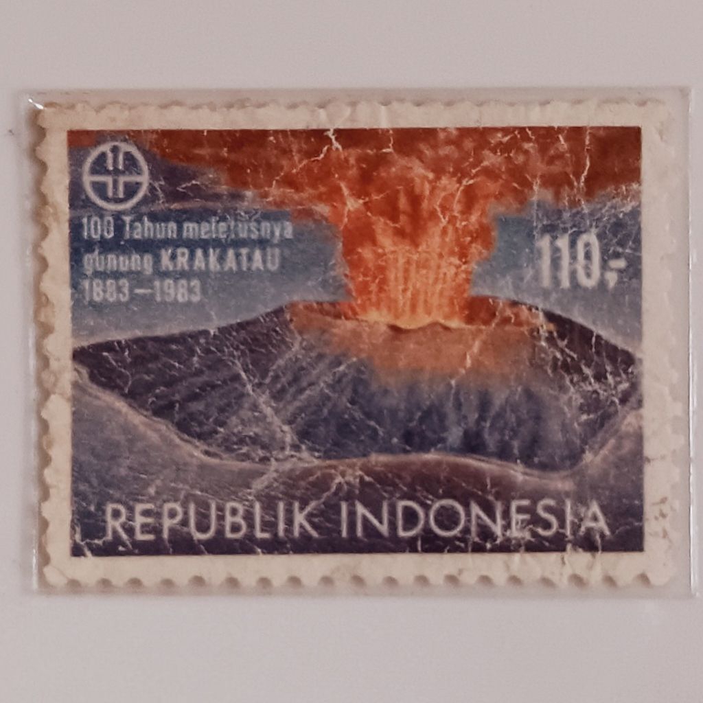 

(AD) Perangko Indonesia 1983 100 Tahun Meletusnya Gunung Krakatau 110 rupiah Used