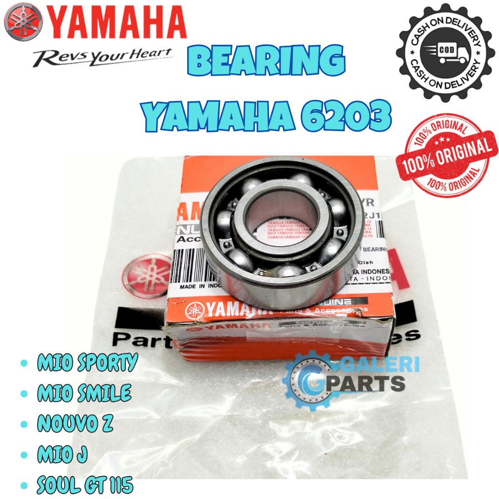 BEARING RASIO YAMAHA 6203 MIO SPORTY J GT SMILE NOUVO Z 115 KUALITAS ASLI ORI YGP BERING
