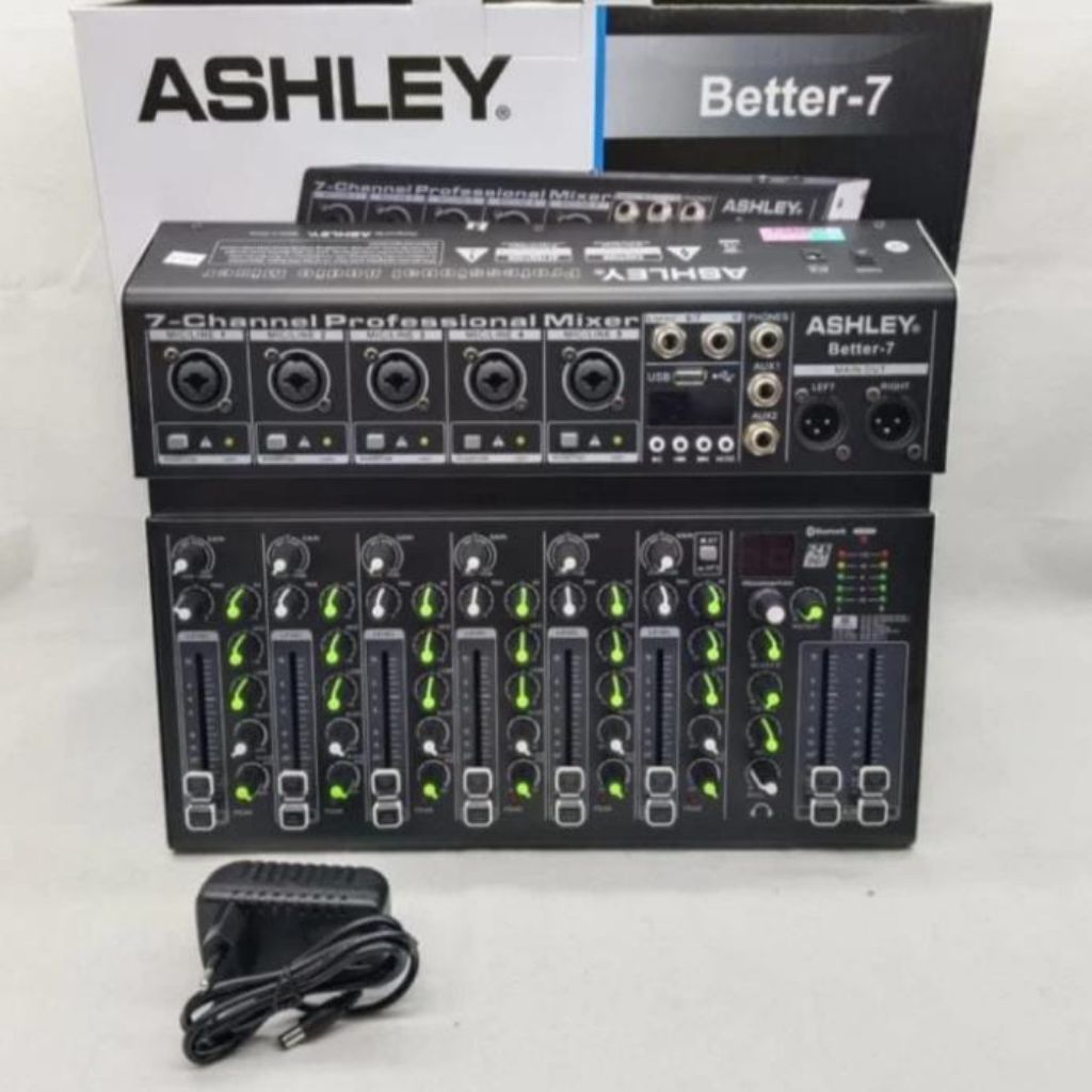 Mixer ASHLEY BETTER 7 Original - Mixer Audio ASHLEY 7 Channel BETTER 7 Original ASHLEY Better7