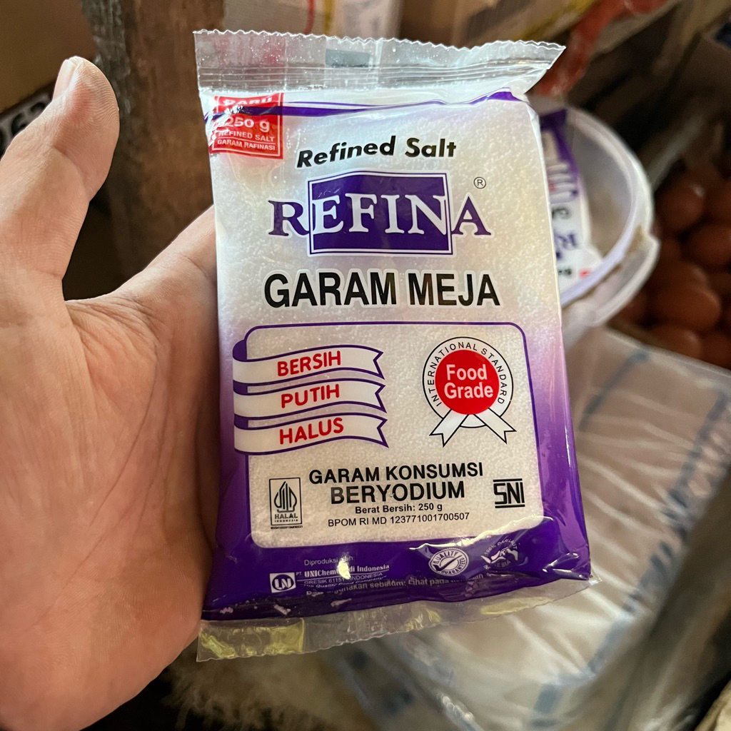 

Garam Halus Refina 250 g / Garam Meja putih bersih