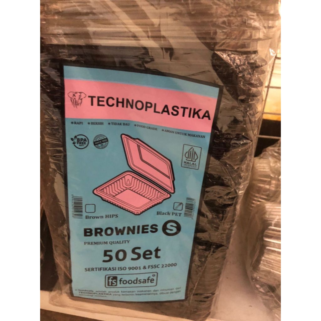 Mika Brownies S / Box Mika Brownies / Mika Kue Medium B-20 ( Isi 50 pcs)