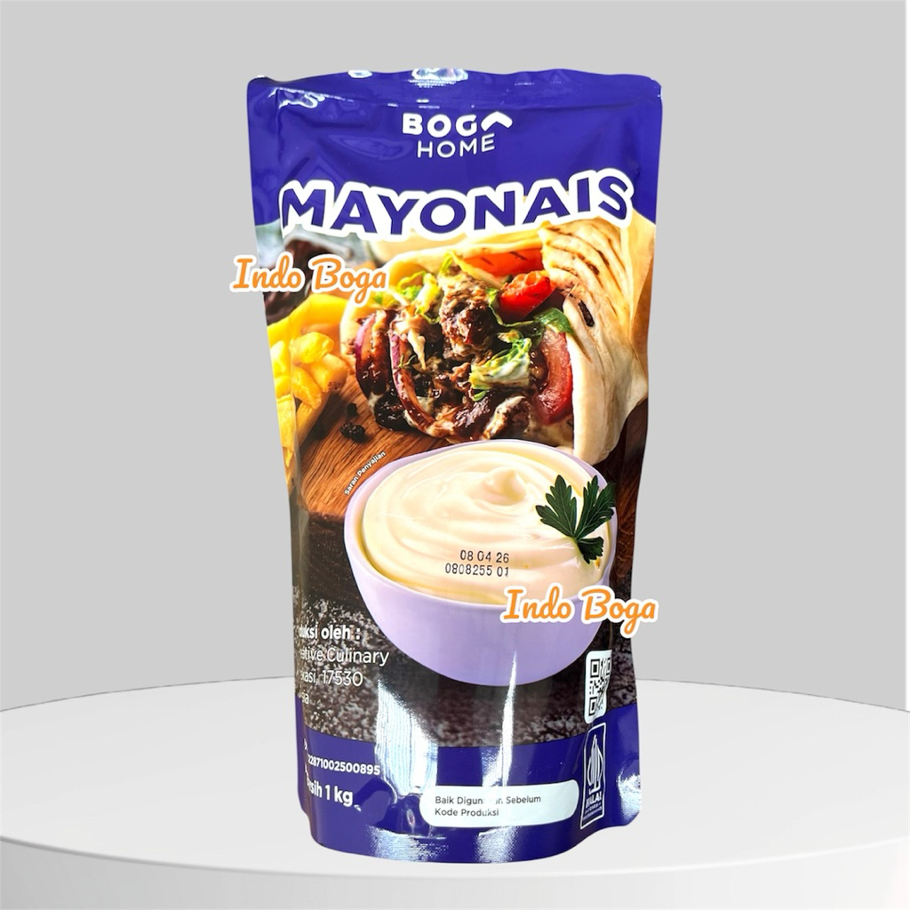 

KARTONAN Boga Home Mayonnaise 1 kg x 20pcs per DUS / mayo sauce mayones