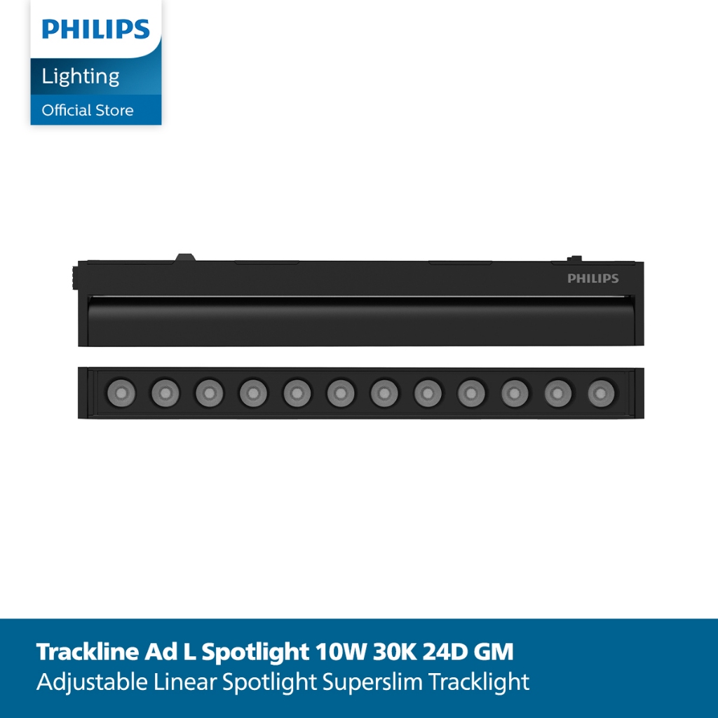 Lampu Philips LED Tracklight Adjustable Linear Spotlight 10W 30K 24D Kuning