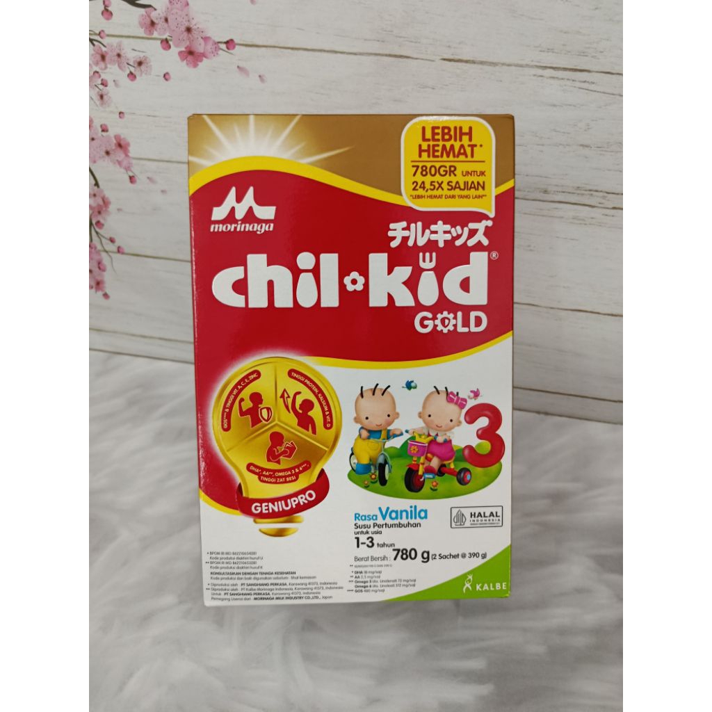 

Susu Child Kid Gold 3 Formula Anak Usia 1–3 Tahun 780gr rasa Vanillla