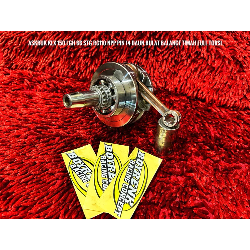 ASKRUK KRUK AS KLX 150/DTRACKER/DAUN BULAT/LANGKAH 60-66/GESER TORSI- BOYRENK RACING CONCEPT