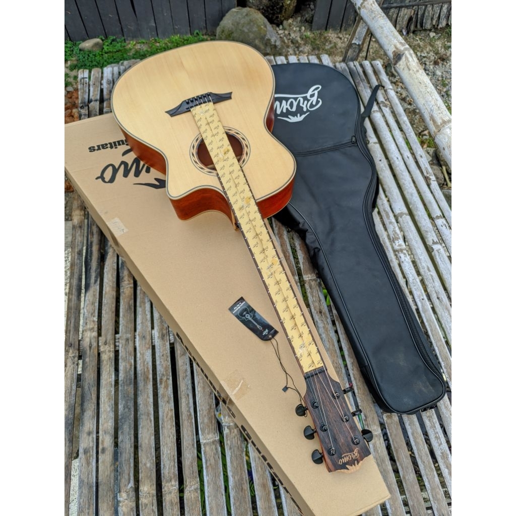 GITAR AKUSTIK BROMO BAT2CE ORIGINAL TOP SOLID