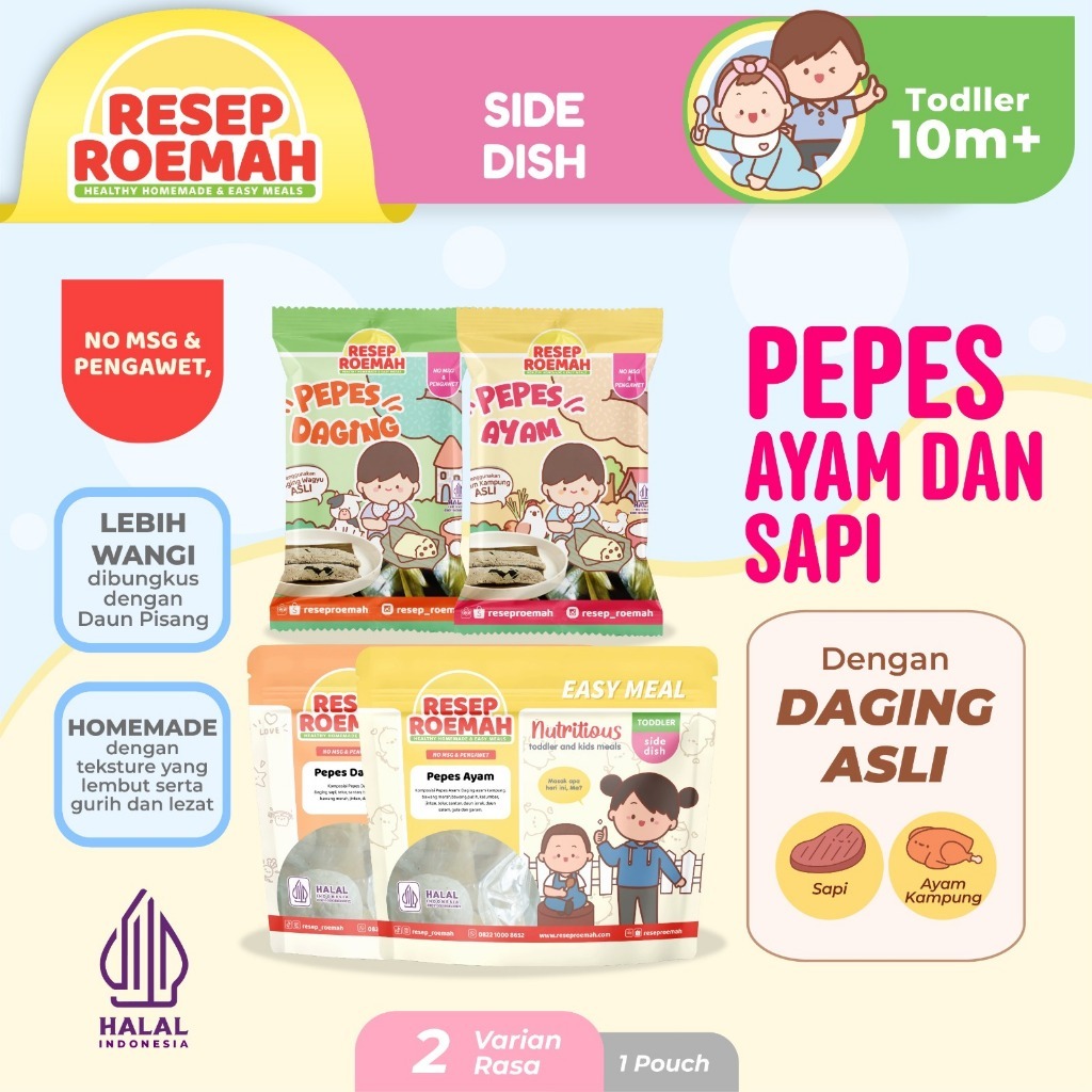 

Resep Roemah Pepes Gadon Daging & Pepes Gadon Ayam / Frozen Food Balita Homemade / No MSG