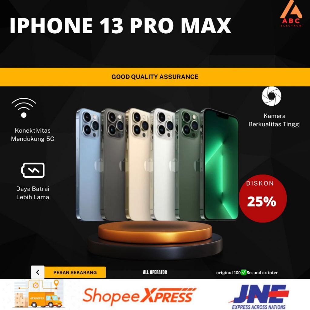 iPHONE 13 Pro Max Second Original 1TB 512GB 256GB 128GB 13 Pro Bekas Mulus Fullset