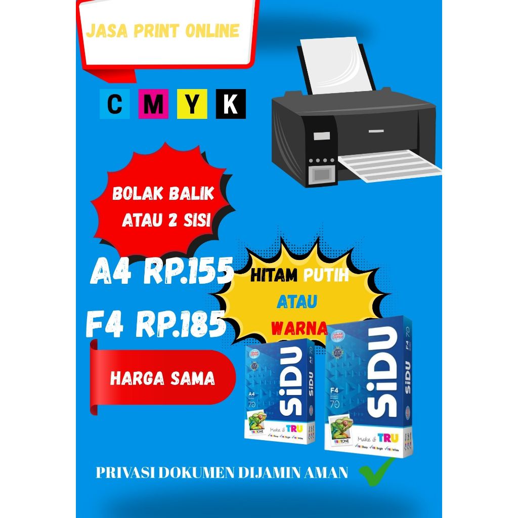 

PRINT / CETAK BUKU Cepat A4, F4 Cetak Dokumen, Soal, Makalah, Proposal, Skripsi