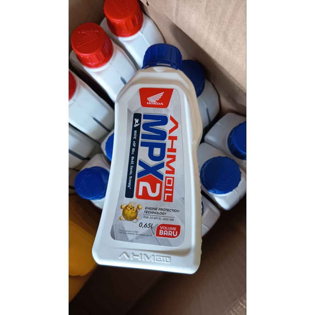 AHM OIL MPX2 0.6L _ Oli Motor MPX2 0.6liter 1pcs kemasan baru