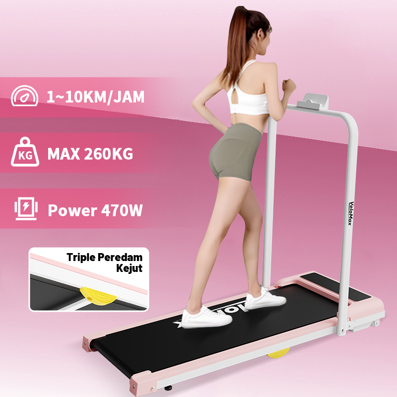 [VeloMax ] Treadmill listrik, treadmill lipat portabel, treadmill berdaya rendah/matras lari