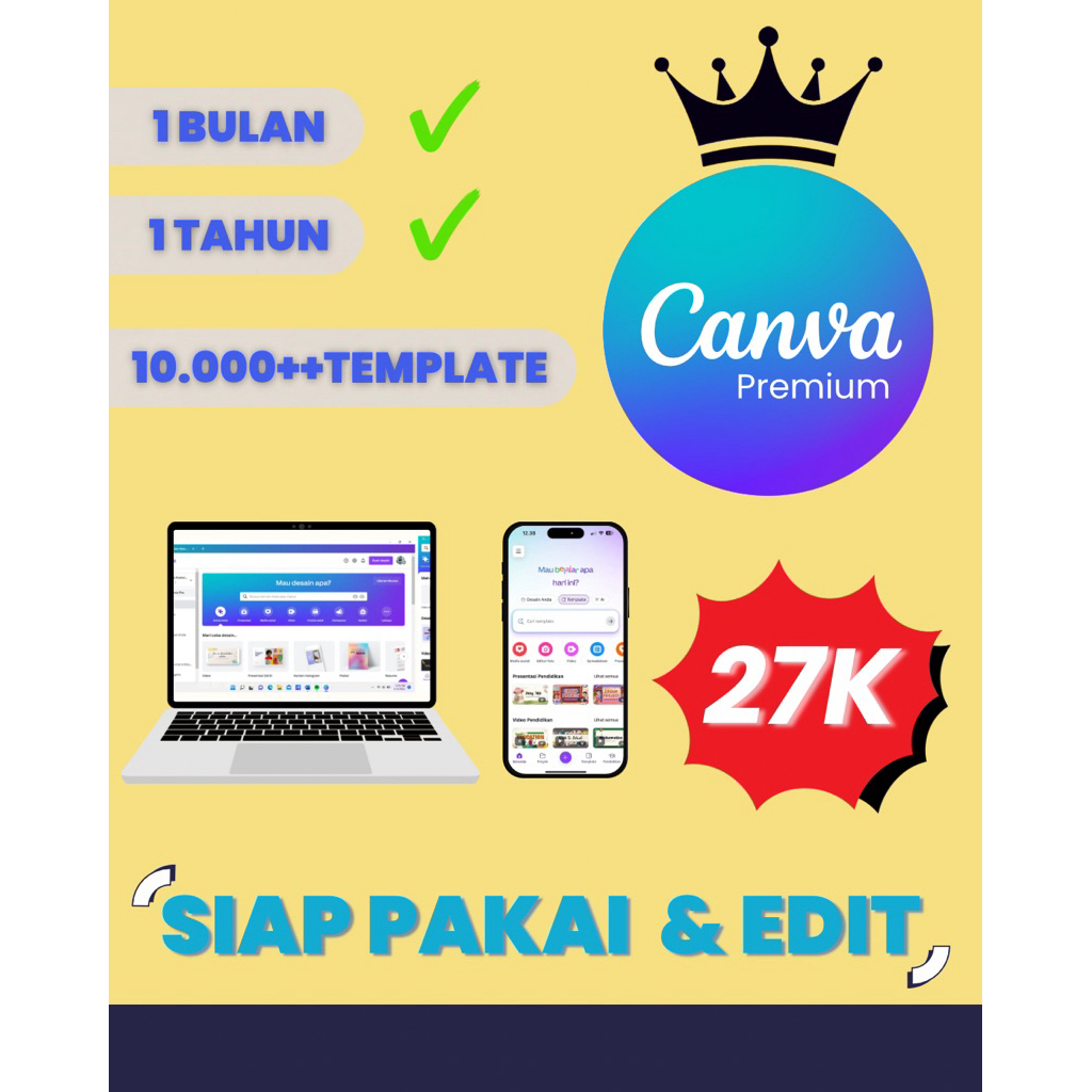 10000++ terlengkap fullpack template canva siap pakai canva pro