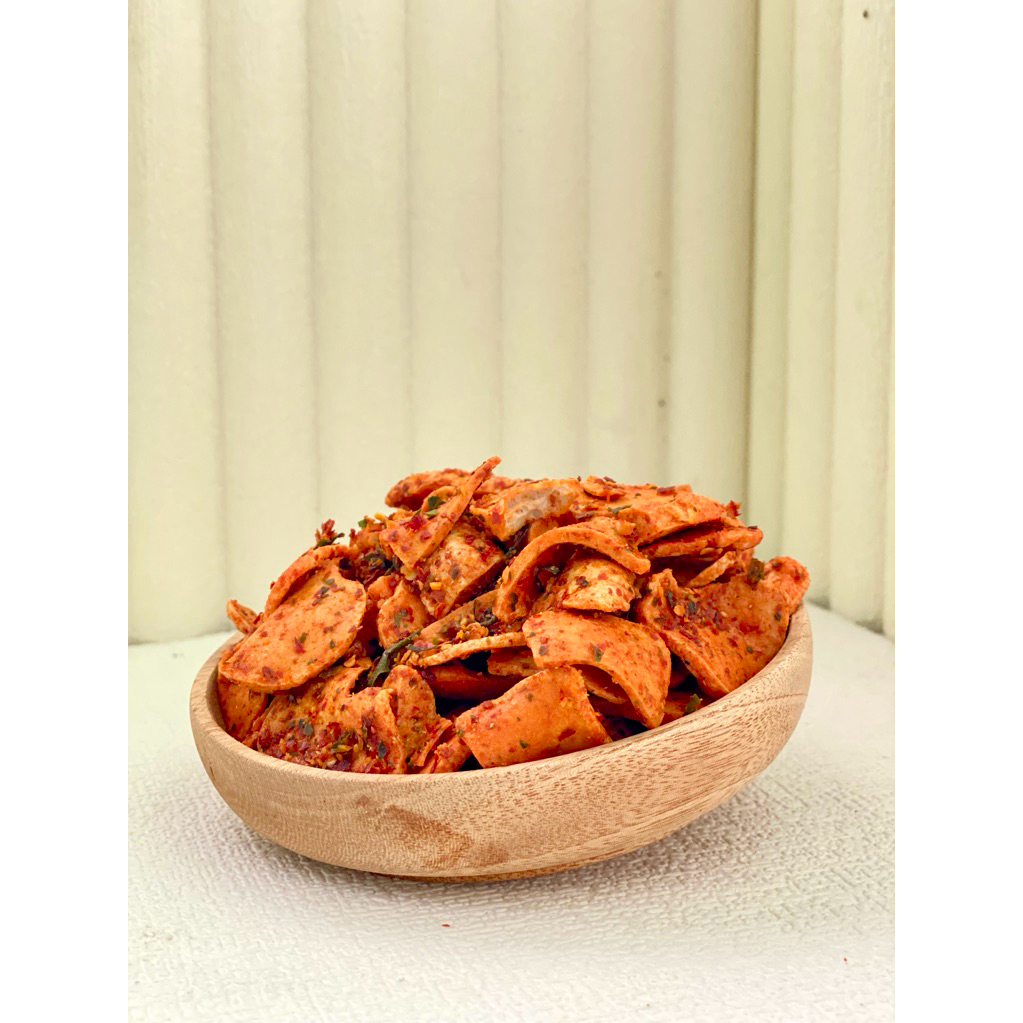 

Keripik Basreng Koin Pedas Daun Jeruk