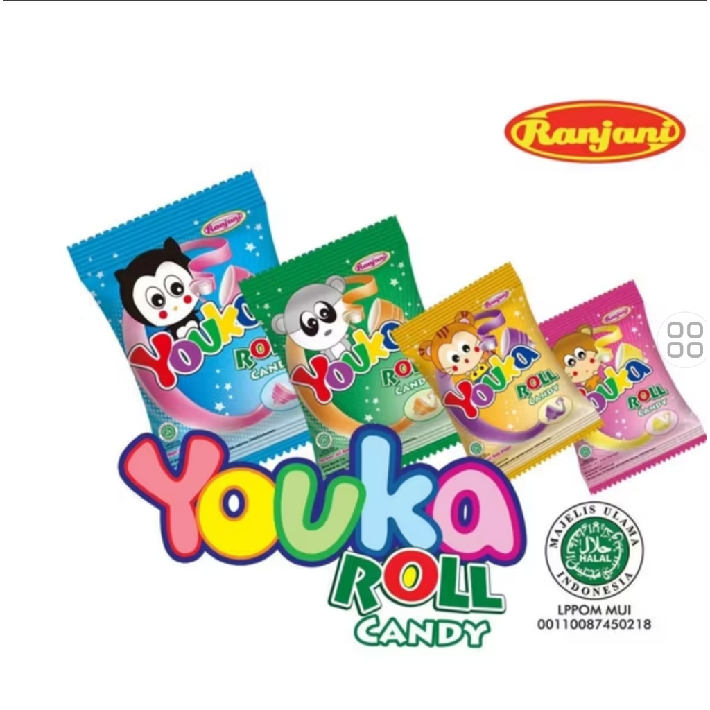 

PROMO 40 BUNGKUS YOUKA ROLL Candy permen ranjani