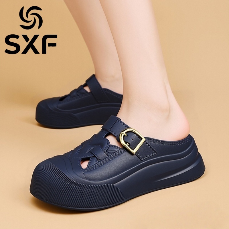 SXFMHDM | Sandal Wanita Terbaru 2025 Sandal Karet Wanita EVA Sepatu Sandal Wanita Anti-selip Tinggi