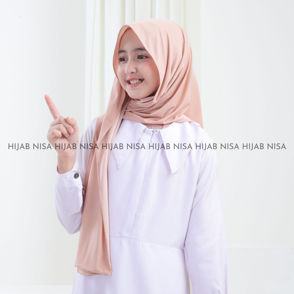 Pashmina Inner Jersey Anak Pashmina Instan Oval Anak Pashmina Instan Inner Oval Jersey