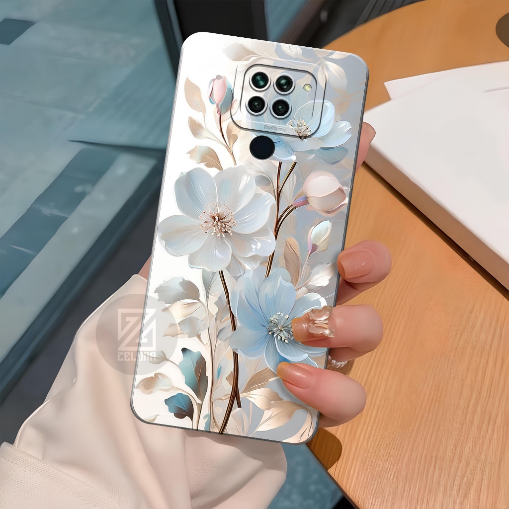 Softcase Hp Xiaomi Redmi Note 9 Fashion Case Bunga Case Xiaomi Redmi Note 9 Cover Hp Case Lucu Kesin