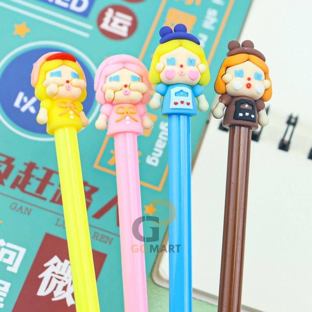 

G & G Mart PULPEN GEL MOLLY POPMART FULLBODY PGK-1912 PENA BOLPOIN ALAT TULIS SEKOLAH ANAK SOUVENIR MURAH COD KADO ALAT TULIS KANTOR
