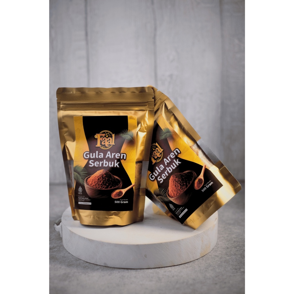 

Gula Aren Serbuk Standing Pouch Gold Faal 250 gr