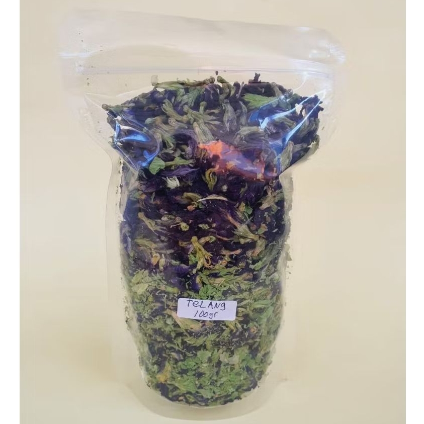 Bunga Telang kering Asli 100gr / 250gr / 500gr