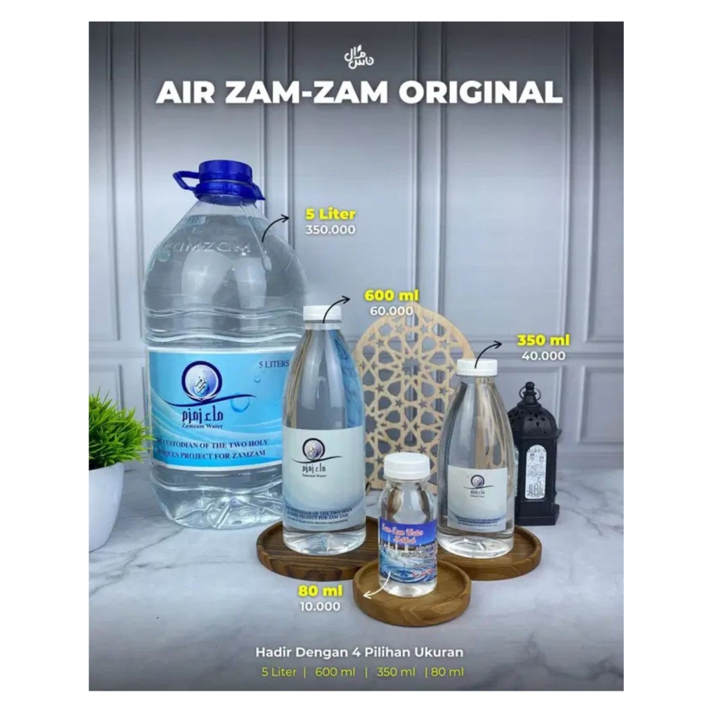 Urban Thobe| air Zam-zam original botol kemasan| air zam zam| air zam zam asli 100%| air zam zam bot